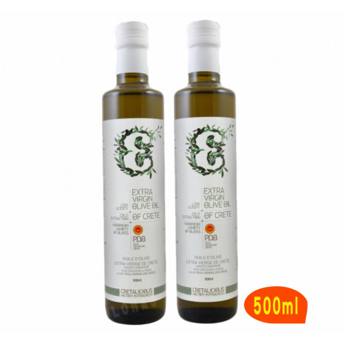 1測試範例-《Cretalicious 》《原味》第一道冷壓特級初榨橄欖油(500ml)2瓶入
