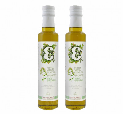 《Cretalicious 》《奧勒岡風味》2瓶組(250ml)第一道冷壓特級初榨橄欖油