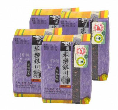 《銀川》有機黑糯糙米(紫米4包組(600g/包)