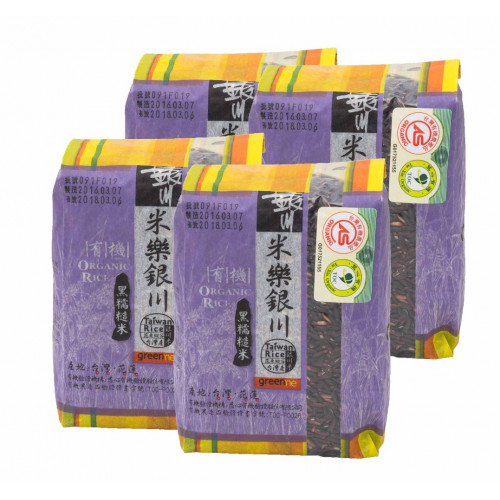 《銀川》有機黑糯糙米(紫米4包組(600g/包)