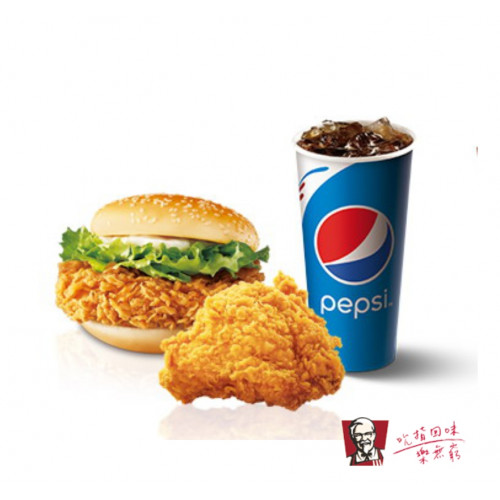 【紅利點數兌換】肯德基 KFC 咔啦雞腿堡B套餐