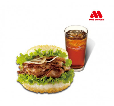 【紅利點數兌換】摩斯漢堡-C97薑燒珍珠堡+冰紅茶(L)兌換券