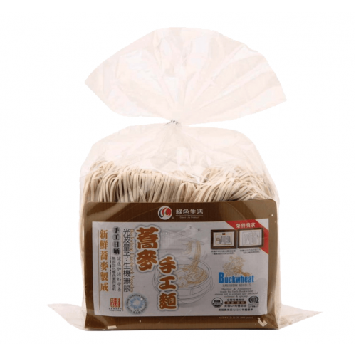 【綠色生活】生機蕎麥手工麵條(600g/包)