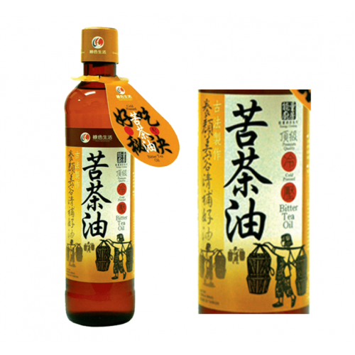 【綠色生活】頂級冷壓苦茶油(380ml/瓶)