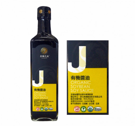 【喜樂之泉】有機黃豆醬油(500ml/瓶)/3瓶組