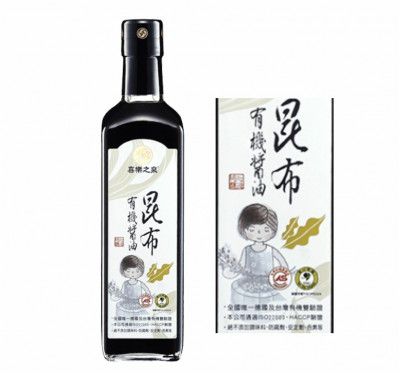 【喜樂之泉】有機昆布醬油(500ml/瓶)/3瓶組