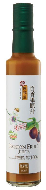 【陳稼莊】百香果原汁-無加糖(250ml/瓶)