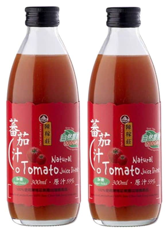 【陳稼莊】蕃茄汁(加糖)-即飲式(300ml/瓶)/2瓶組